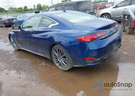 2017 Infiniti Q60 3.0T Red Sport 400 z USA, uszkodzony, nr VIN JN1FV7EL2HM701721